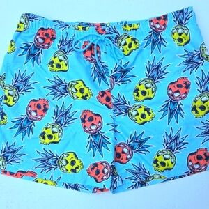 Blue and White Swim Shorts